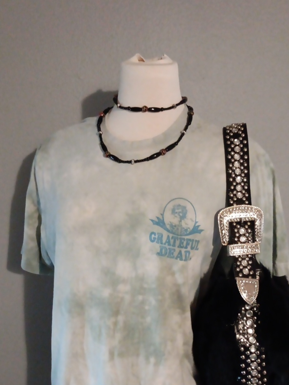 Grateful Dead Light Green Tie-Dye Logo Tee